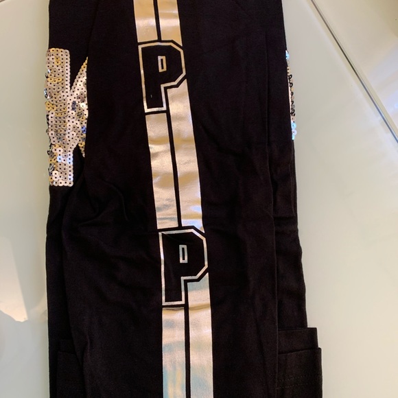 Victoria’s Secret PINK Campus Bling & Metallic Tee - Picture 3 of 3